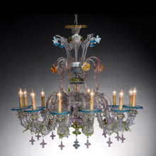 Carica l'immagine nel visualizzatore di Gallery, Lampadario SQUERO - Top Glass Murano