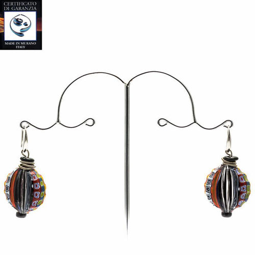 Orecchini murrina battuta MULTICOLOR - Top Glass Murano