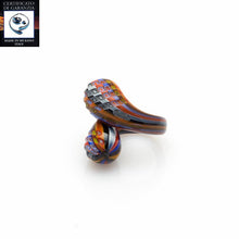 Load image into Gallery viewer, Anello due gocce murrina battuta MULTICOLOR - Top Glass Murano
