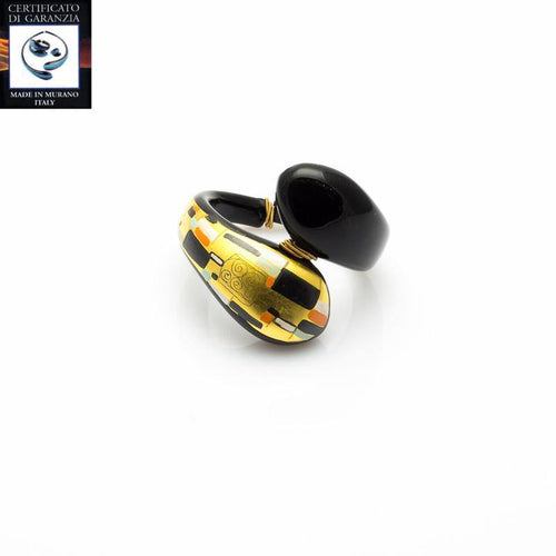 Bracciale due gocce - Il bacio Klimt - Top Glass Murano